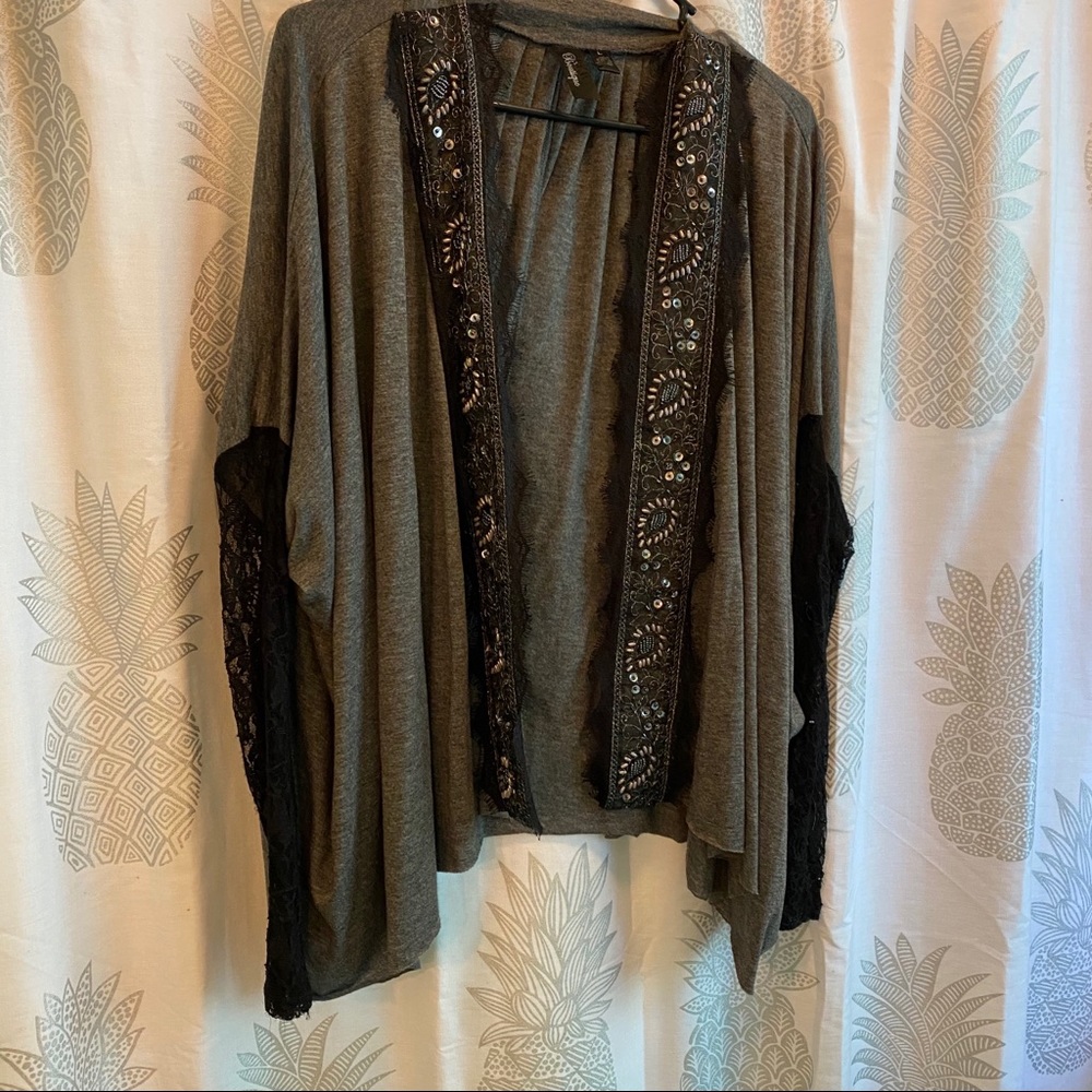 BKE Boutique Embellished Kimono Top